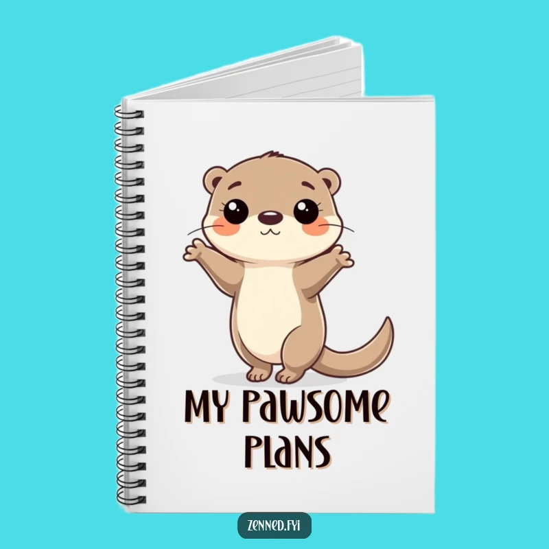 Funny Otter Balance Notebook: Focused Aquatic Acrobat Journal Gift