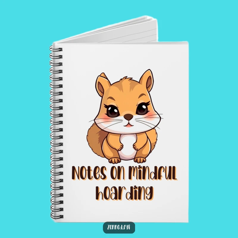 Funny Squirrel Meditation Notebook - Hilarious Gift for Calm Thoughts