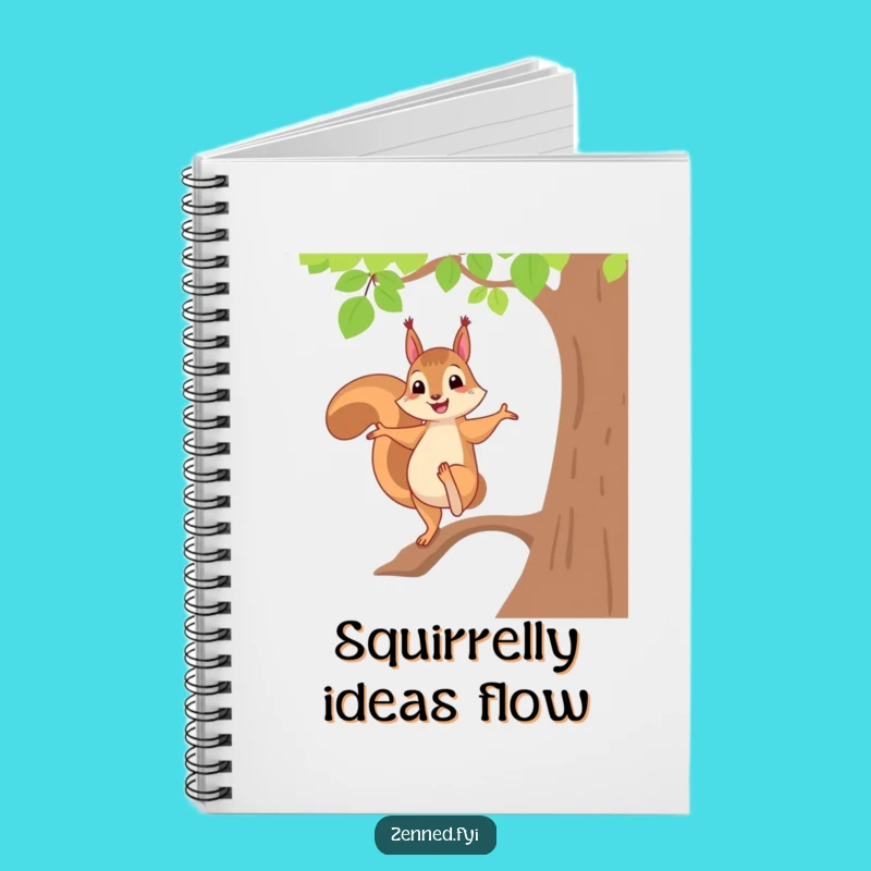 Funny Squirrel Yoga Notebook - Cheerful Balance Journal for Ideas