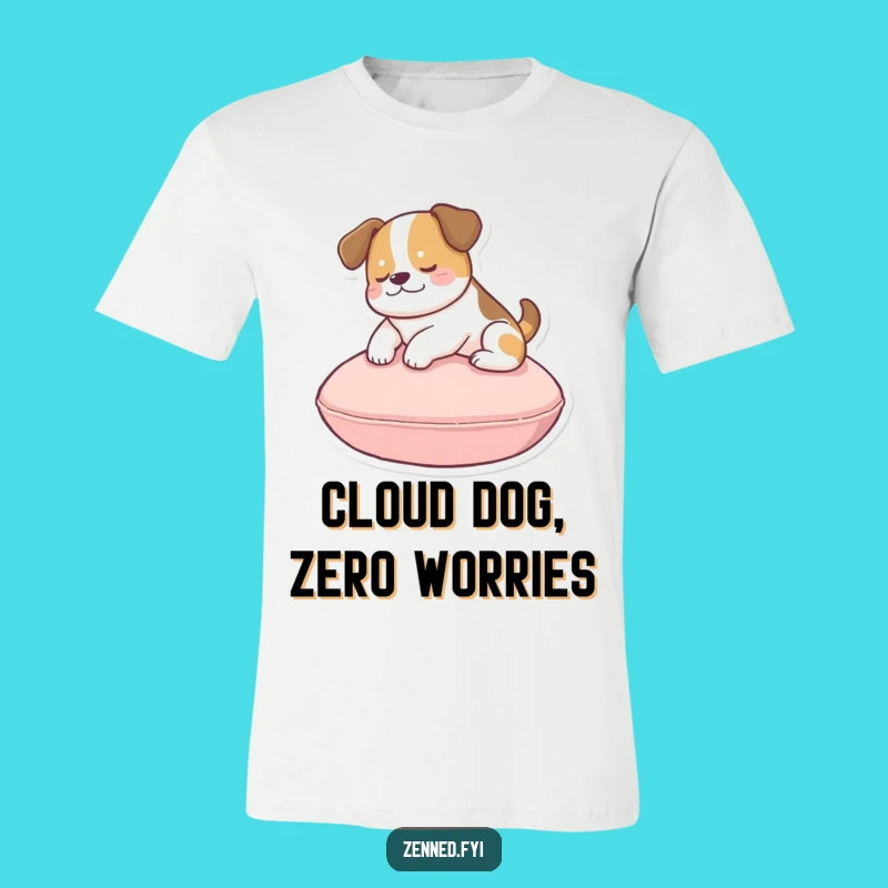 Funny Dog Cushion T-Shirt: Wear Your Dog's Ultimate Relaxation