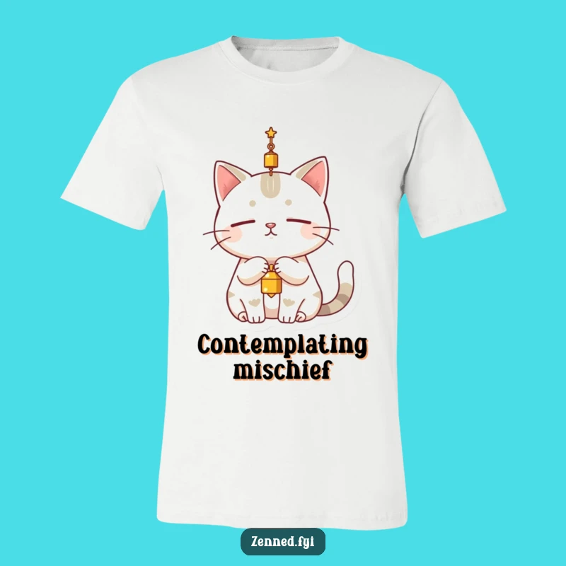Funny Cat Stillness T-Shirt: Wear Your Patience with Humorous Style