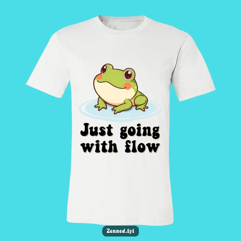 Funny Frog Floating T-Shirt: Serene Character Gift