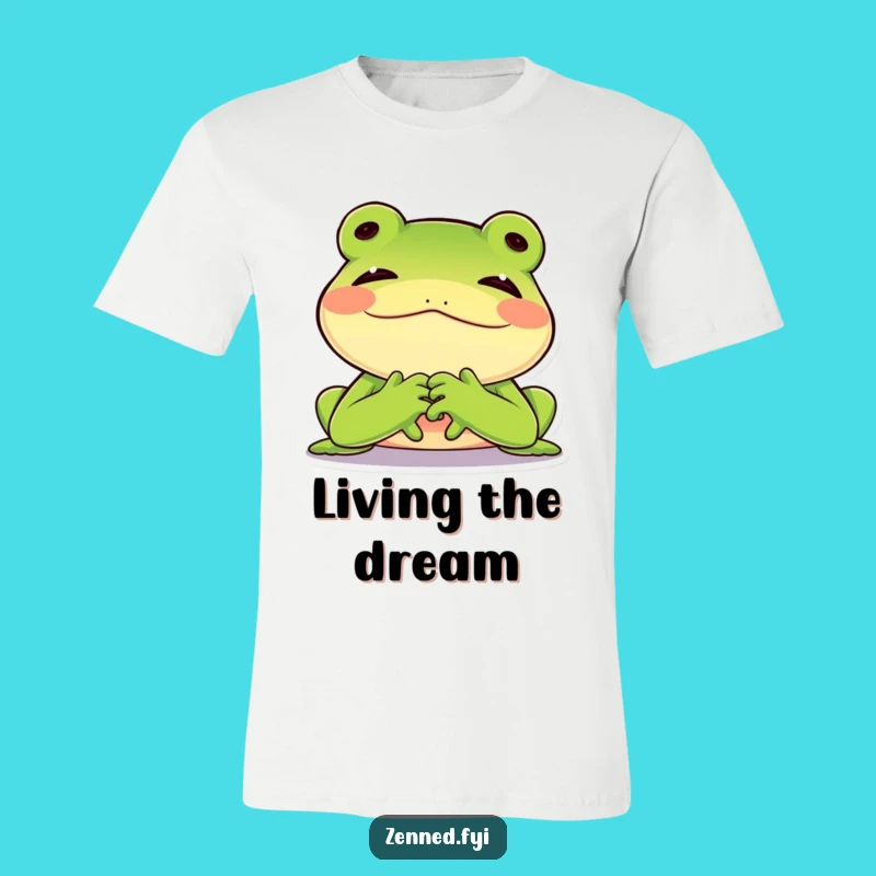 Funny Frog Sigh T-Shirt, Contented Rest, Hilarious Relaxation Gift