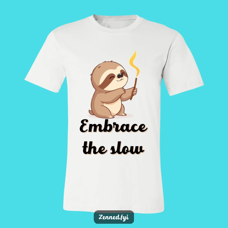 Funny Sloth Incense T-Shirt: Go Slow and Giggle in Style