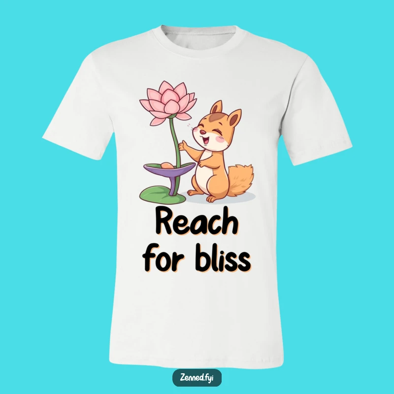Funny Squirrel Lotus T-Shirt: Giggling Nature Lover, Comfy & Humorous Gift