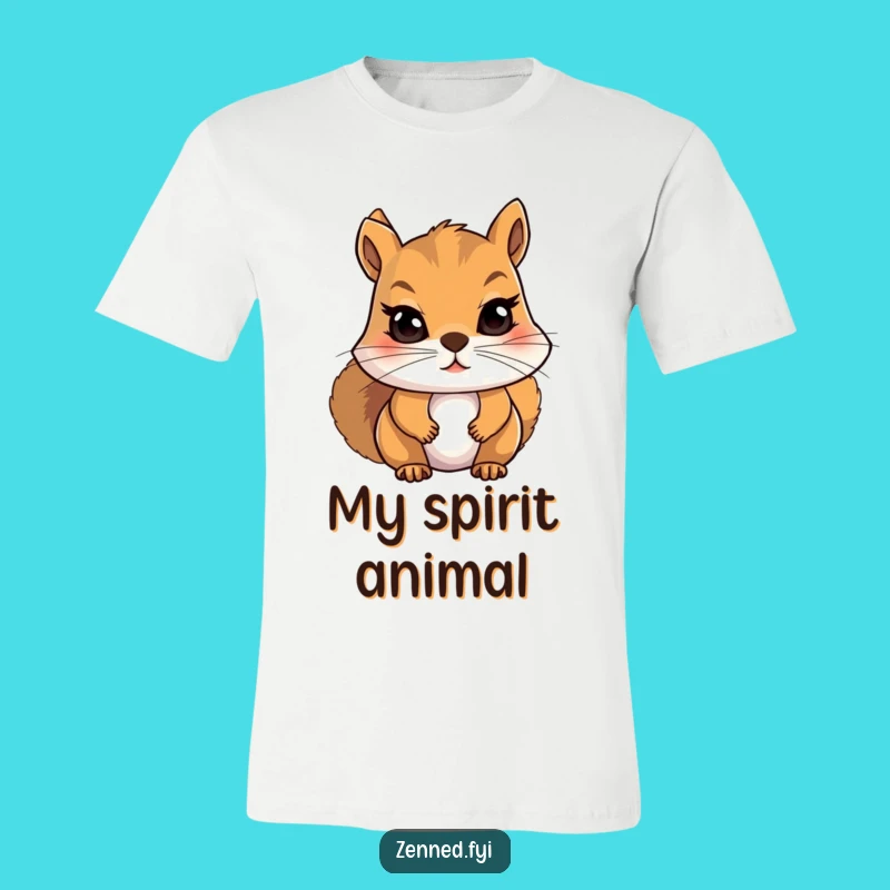 Funny Squirrel Meditation T-Shirt: Unique Humor Gift for Deep Breathers