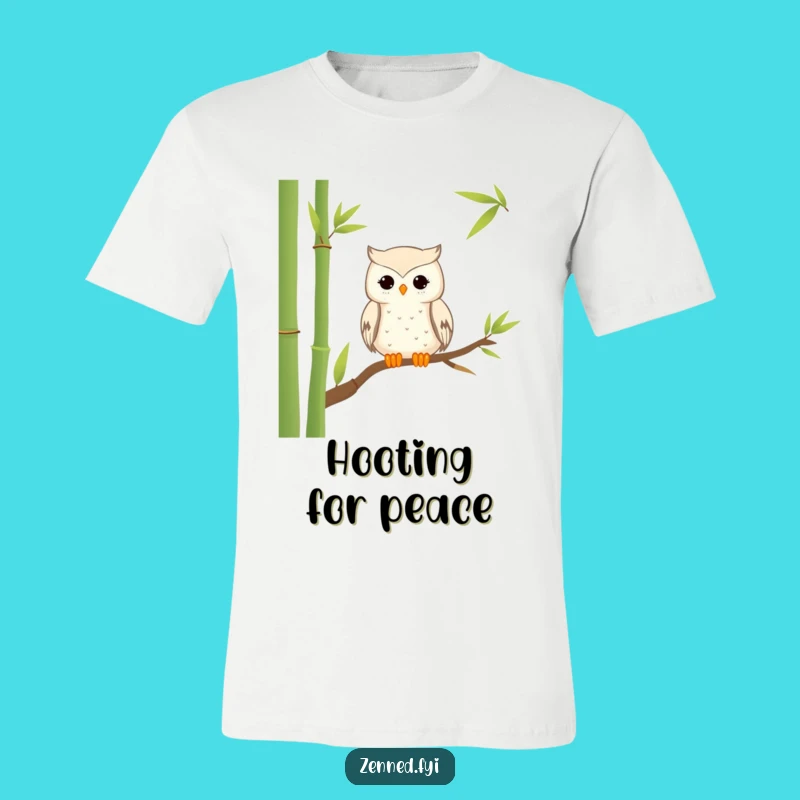 Funny Owl Meditation T-Shirt - Zen Bird Lover Tee, Perfect Gift