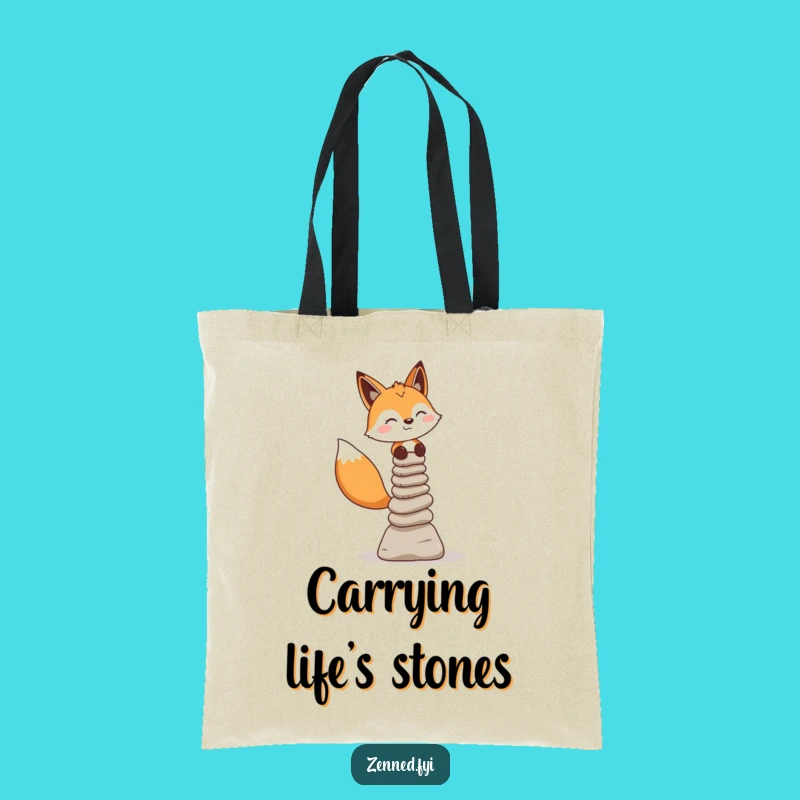 Funny Fox Zen Master Tote Bag - Stylish & Hilarious Gift for Organizers