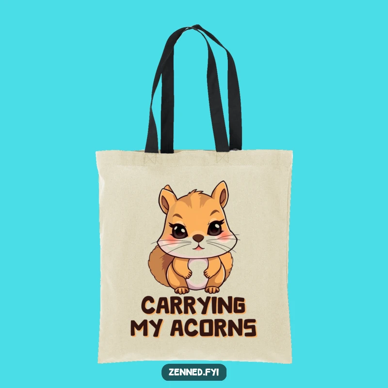 Funny Squirrel Meditation Tote Bag - Stylish & Hilarious Gift for Organizers