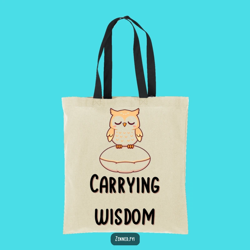 Funny Peaceful Owl Tote Bag - Carry Your Dreams with Ease