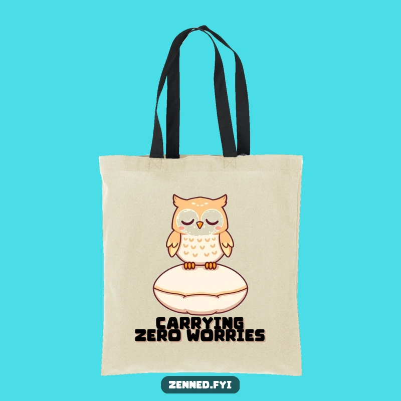 Funny Floating Owl Tote Bag - Carry Your Magic, Perfect Whimsical Gift